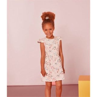 プチバトー(PETIT BATEAU)のmissmarin様専用♡4ans パステルフラワープリントワンピース (ワンピース)