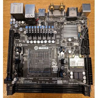 GIGABYTE マザーボード Mini-ITX GA-F2A88XN-WIFI(PCパーツ)