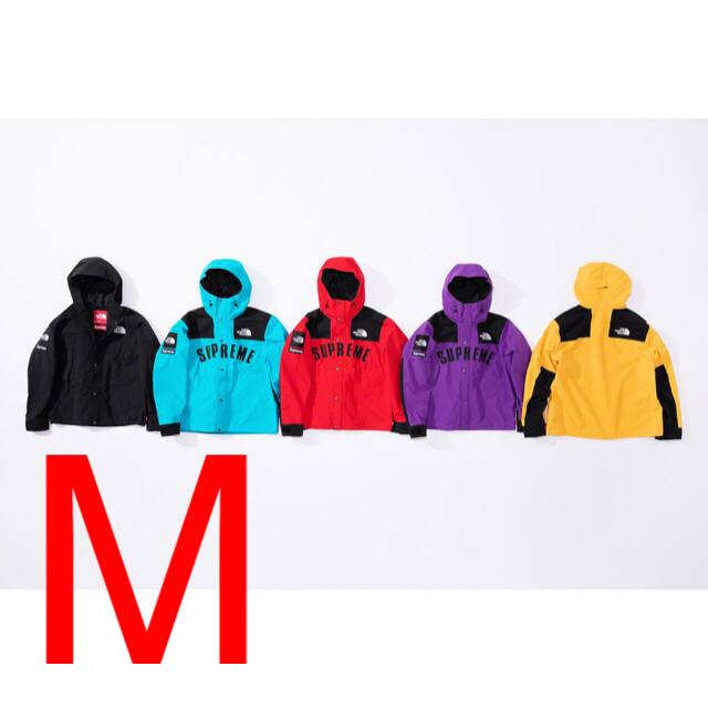 黒M SUPREME Arc Logo Mountain Parka