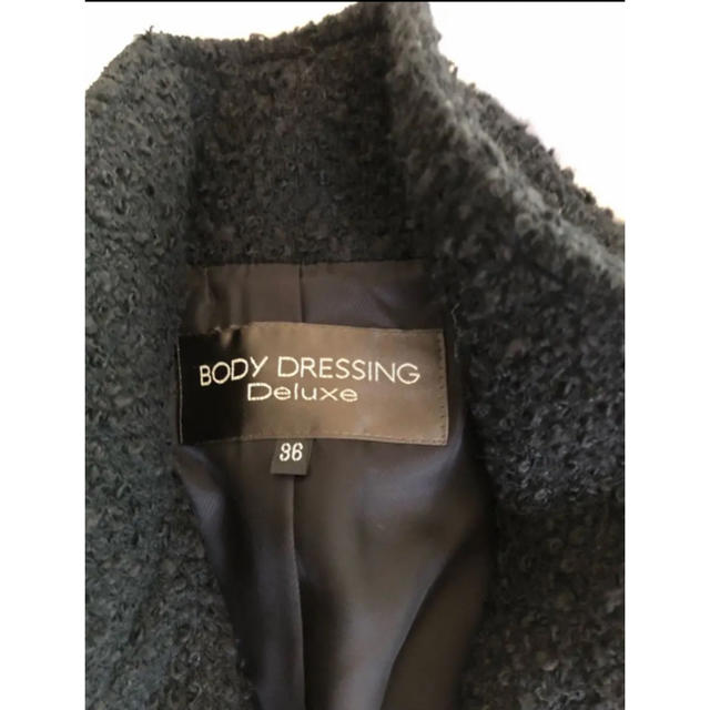 BODY DRESSING Deluxe(ボディドレッシングデラックス)のBODY DRESSING Deluxe ジャケット コート 黒 レディースのジャケット/アウター(トレンチコート)の商品写真