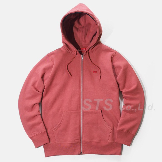 supreme small box logo zip up sweatshirt