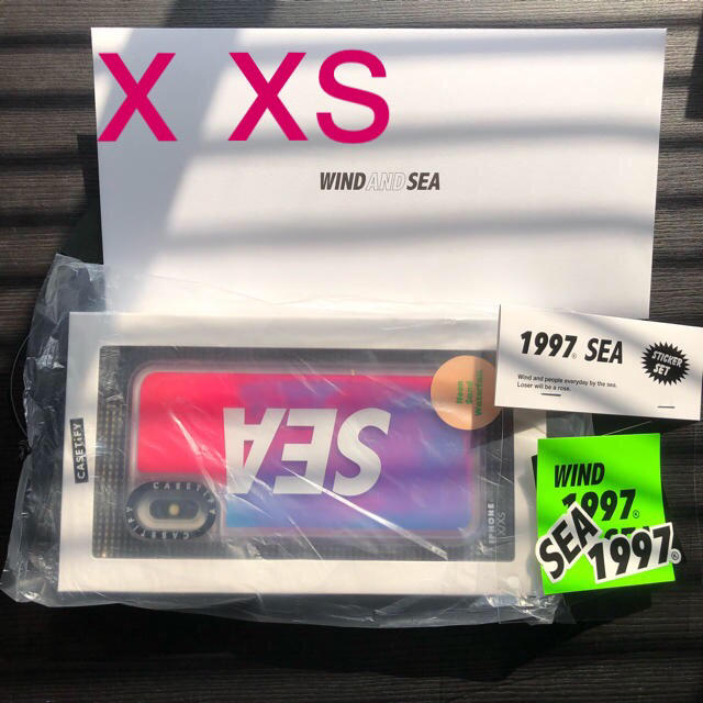 wind and sea iPhone X XS  ケース ステッカー セット