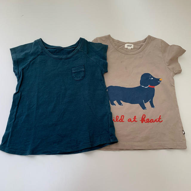 Caramel baby&child (キャラメルベビー&チャイルド)のLe Petit Germain/Oeuf 半袖Tシャツ90cm 2枚セット キッズ/ベビー/マタニティのキッズ服男の子用(90cm~)(Tシャツ/カットソー)の商品写真