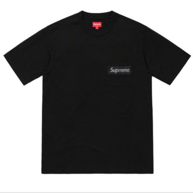 (S) Supreme Mesh Stripe Pocket Tee Black