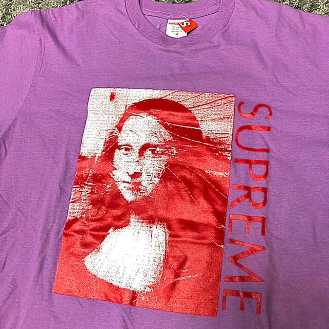 紫 M supreme Monna Lisa tee Tシャツ 18SS 正規
