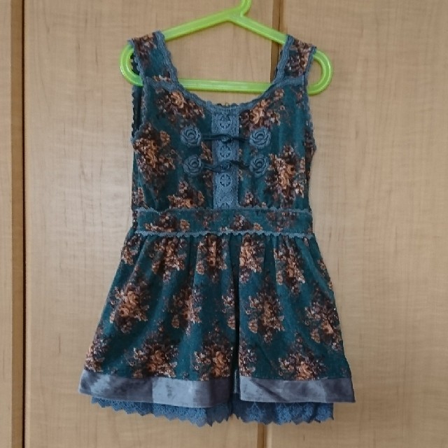 axes femme(アクシーズファム)の花柄 ワンピース アクシーズファムキッズ 120 キッズ/ベビー/マタニティのキッズ服女の子用(90cm~)(ワンピース)の商品写真