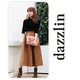 ダズリン(dazzlin)のボリュームロングフレアスカート　dazzlin　美品♪(ロングスカート)