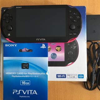 プレイステーションヴィータ(PlayStation Vita)の【値下】playstation vita pink/Black(携帯用ゲーム機本体)