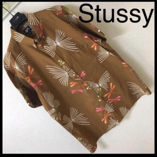 ステューシー(STUSSY)の◆レア◆stussy ステューシー◆ボタンダウン シャツ トンボ柄 和柄 L(シャツ)