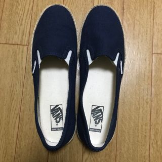 ヴァンズ(VANS)の新品同様☆VANSスリッポン ネイビー(スリッポン/モカシン)