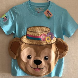 ダッフィー(ダッフィー)の香港ディズニー キッズM Tシャツ&ステッカー(Tシャツ/カットソー)