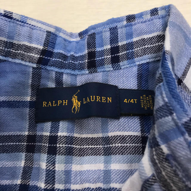 Ralph Lauren(ラルフローレン)の新品 ラルフローレン チェックシャツ  キッズ/ベビー/マタニティのキッズ服男の子用(90cm~)(ブラウス)の商品写真