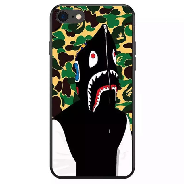 burberry アイフォーン7 ケース 通販 - 大人気★ BAPE iPhoneケース ブランド サメ シリコンの通販 by リツshop 海外｜ラクマ