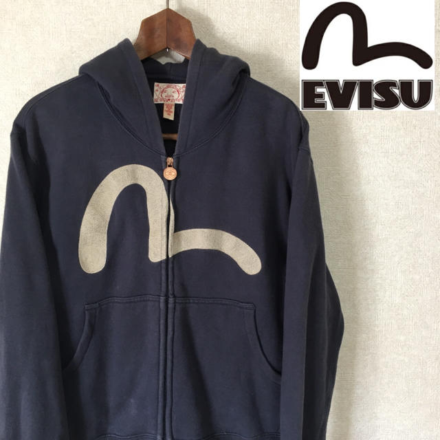 EVISU エビス メンズ レディース パーカー フルジップ