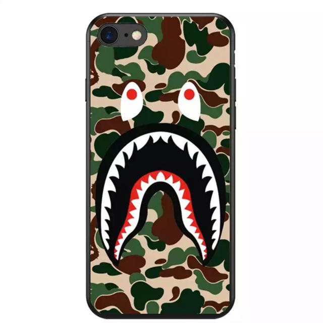 iphoneケース 、 大人気★ BAPE iPhoneケース ブランド サメ シリコンの通販 by リツshop 海外｜ラクマ
