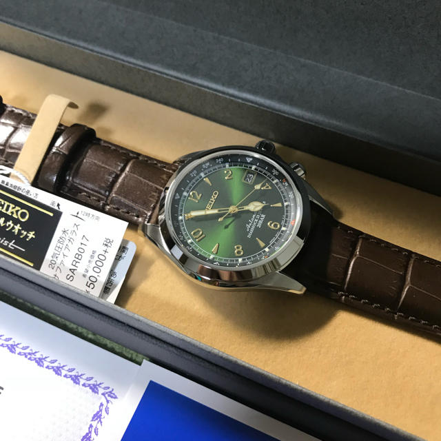 SEIKO(セイコー)のSEIKO SARB017 グリーン セイコー メカニカル アルピニスト 新品 メンズの時計(腕時計(アナログ))の商品写真