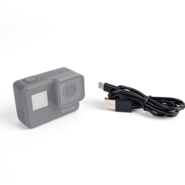 GoPro(ゴープロ)のゴープロ 充電ケーブル ヒーロー5 ヒーロー6対応 即購入可 スマホ/家電/カメラのスマートフォン/携帯電話(バッテリー/充電器)の商品写真