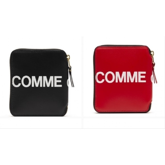 【史上最も激安】 2色セット - GARCONS des COMME comme wallet logo huge garcons des 折り財布