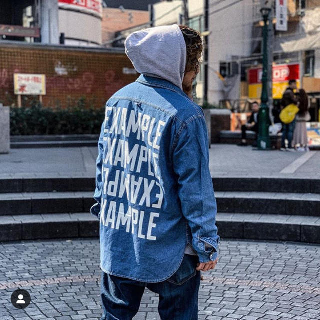 Supreme(シュプリーム)のEXAMPLE LOGO DENIM SHIRT BLUE メンズのトップス(シャツ)の商品写真