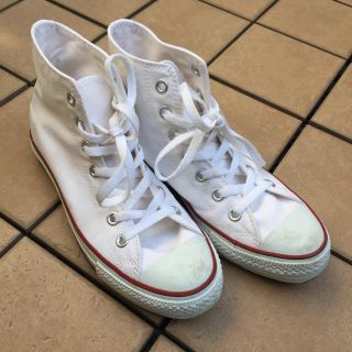 コンバース(CONVERSE)のコンバース オールスター 白  24.5(スニーカー)