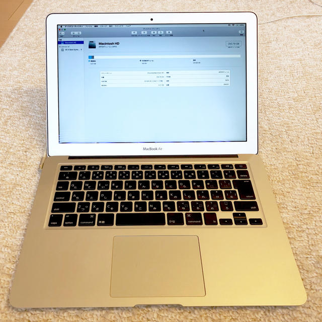Mac (Apple)(マック)のMacBook Air 13インチ スマホ/家電/カメラのPC/タブレット(ノートPC)の商品写真