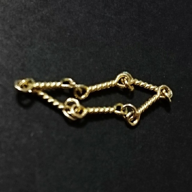 24K ツイストチェーン リング 金 チェーン クロムハーツ ティファニー 好き レディースのアクセサリー(リング(指輪))の商品写真