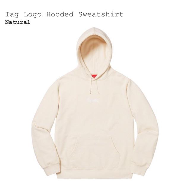 Supreme tag logo sweatshirt sale