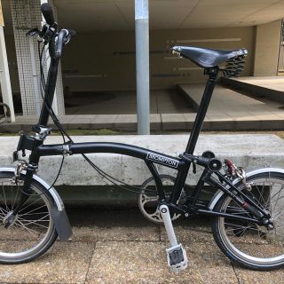 ブロンプトン(BROMPTON)の2015ブロンプトンM6Lブラックエディション風カスタムBrooks サドル美品(自転車本体)