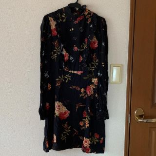 ザラ(ZARA)のZARA 花柄ワンピース(ミニワンピース)