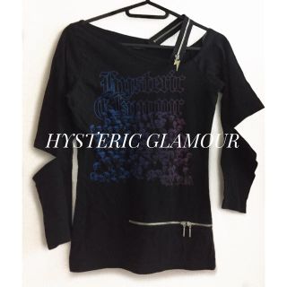 ヒステリックグラマー(HYSTERIC GLAMOUR)のヒステリックグラマー【美品】スカル プリント 長袖 カットソー(カットソー(長袖/七分))