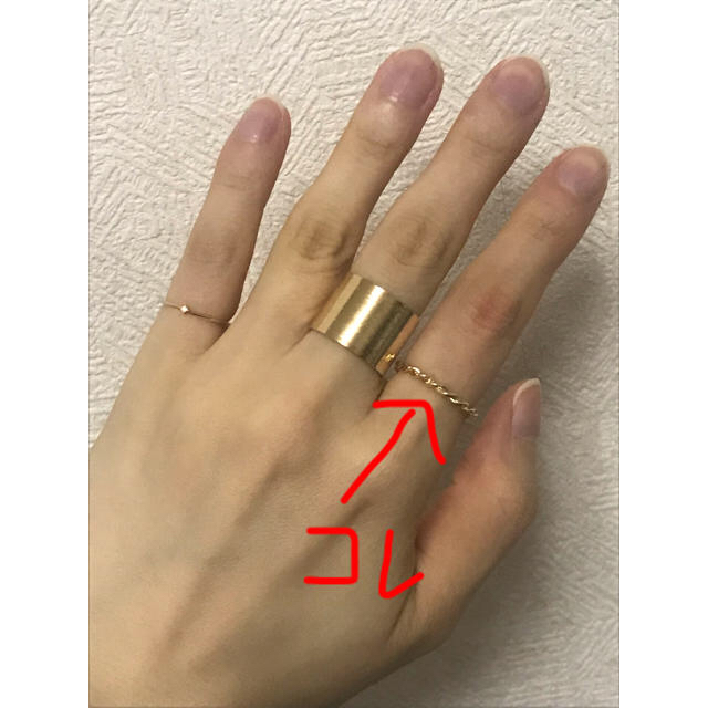 ゴールドリング レディースのアクセサリー(リング(指輪))の商品写真