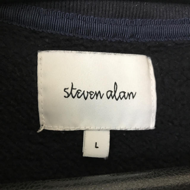 steven alan(スティーブンアラン)のsteven alan スウェット ダークブルー Lサイズ メンズのトップス(スウェット)の商品写真