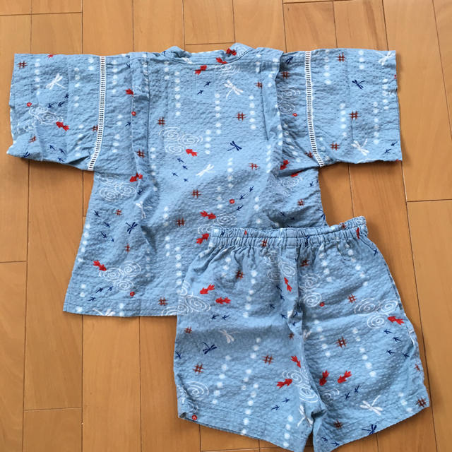 mikihouse(ミキハウス)のミキハウス 甚兵衛 90cm キッズ/ベビー/マタニティのキッズ服男の子用(90cm~)(甚平/浴衣)の商品写真