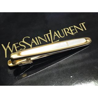 サンローラン(Saint Laurent)のイブサンローラン ネクタイピン タイピン タイバー ホワイト(ネクタイピン)