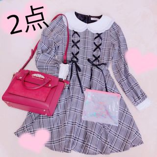 アンクルージュ(Ank Rouge)の値下げ再出品も💕しました💕フォロワー様💕1500名様記念セール💕①(ひざ丈ワンピース)