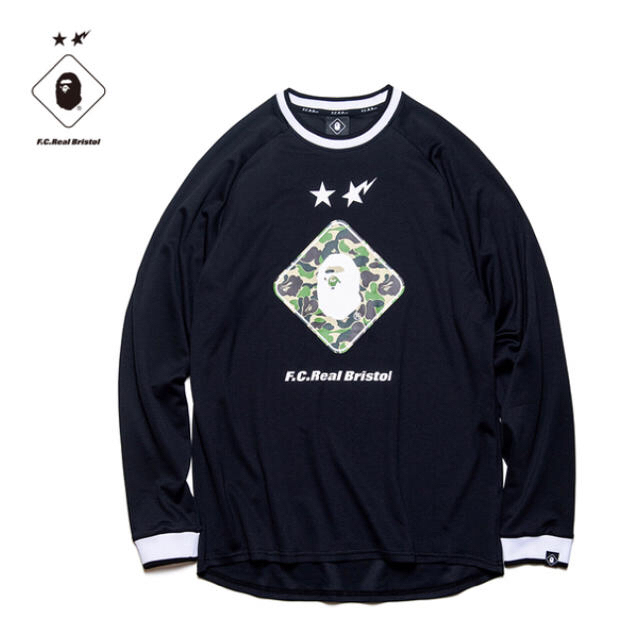 A BATHING APE(アベイシングエイプ)のBAPE x F.C.R.B. L/S EMBLEM TEE FCRB   メンズのトップス(Tシャツ/カットソー(七分/長袖))の商品写真