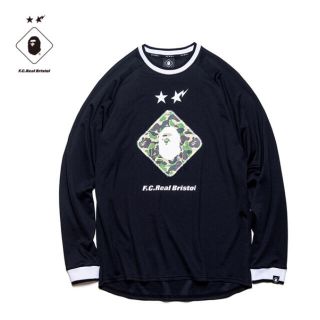 アベイシングエイプ(A BATHING APE)のBAPE x F.C.R.B. L/S EMBLEM TEE FCRB  (Tシャツ/カットソー(七分/長袖))