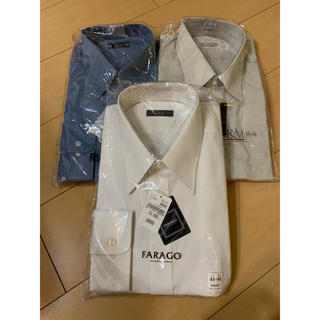 アオキ(AOKI)のFARAGO 未使用ワイシャツ3点セット（LLサイズ）②(シャツ)