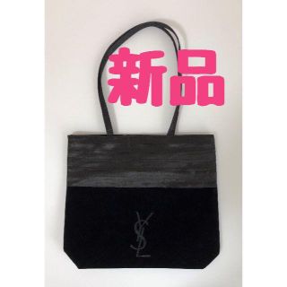 サンローラン(Saint Laurent)の新品 未使用　サンローラン　バッグ　サテン×ベルベット　ブラック　レア　本国もの(ハンドバッグ)