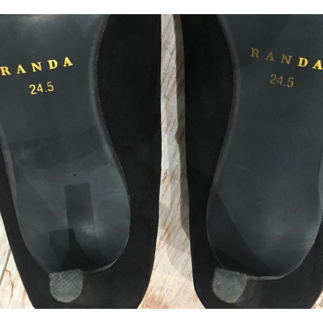 RANDA(ランダ)のRANDA スウェードパンプス 3E 試着のみ レディースの靴/シューズ(ハイヒール/パンプス)の商品写真