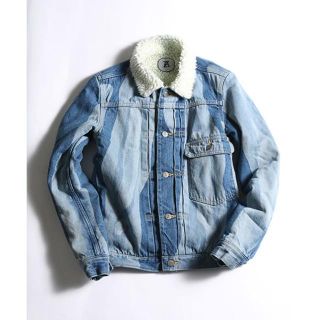 アンリアレイジ(ANREALAGE)の美品 ANREALAGE DENIM JACKET デニムジャケット ボア 送込(Gジャン/デニムジャケット)