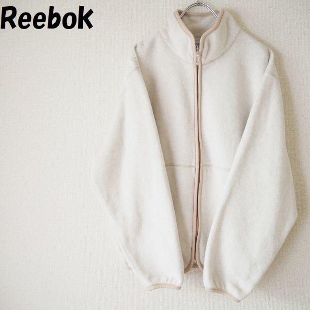 Reebok(リーボック)の購入者あらリーボック ワンポイントロゴジップアップフリース アイボリー サイズL メンズのジャケット/アウター(ブルゾン)の商品写真