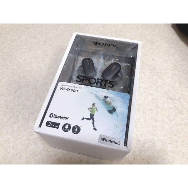 【美品】SONY WF-SP900 Bluetoothイヤホン 曲あり