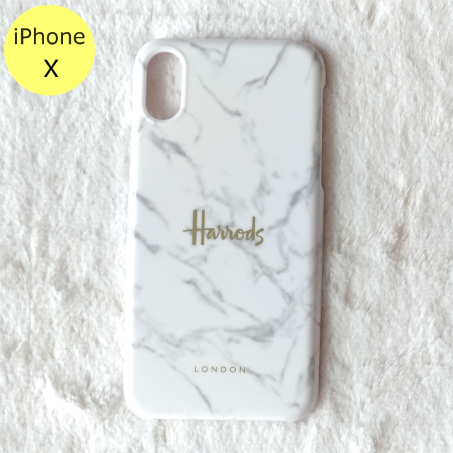 Harrods - Harrods 大理石柄 ハード iPhoneケース X ホワイトの通販 by Pochi公's shop｜ハロッズならラクマ