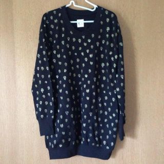 ツモリチサト(TSUMORI CHISATO)のスカルネコのスウェットワンピース(ひざ丈ワンピース)