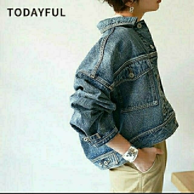 TODAYFUL(トゥデイフル)の TODAYFUL Cuffstrap Denim JK レディースのジャケット/アウター(Gジャン/デニムジャケット)の商品写真