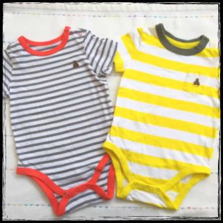 ベビーギャップ(babyGAP)の美品♡babyGAP♡半袖ロンパース(ロンパース)