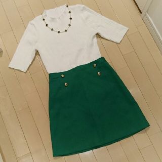 アリスアンドオリビア(Alice+Olivia)の★ZARA BASIC★ スカート 緑(ミニスカート)