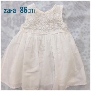 ザラキッズ(ZARA KIDS)のzara  ザラ ワンピース  18-24m 夏 美品(ワンピース)