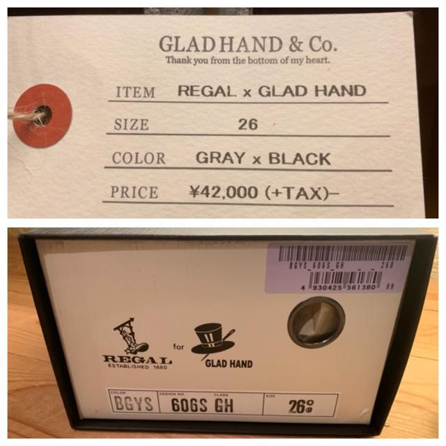 REGAL(リーガル)のGLAD HAND (リーガル×グラッドハンド) サドルシューズ スウェード メンズの靴/シューズ(ドレス/ビジネス)の商品写真